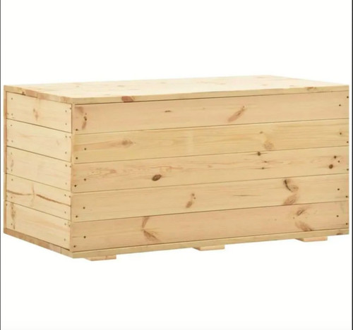 Coffre banc bois pin - bois,