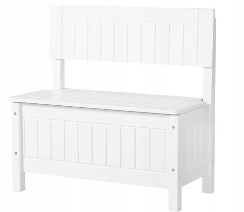 Banc bois avec coffre de - bois,