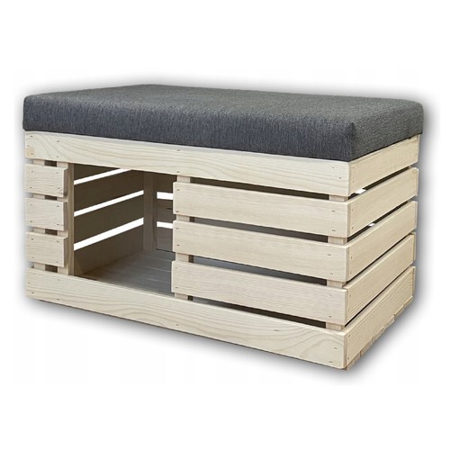 Maison chat bois coffre - de,