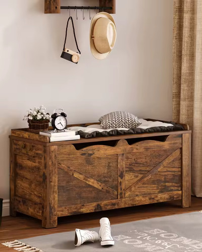 Coffre rangement bois style - de,