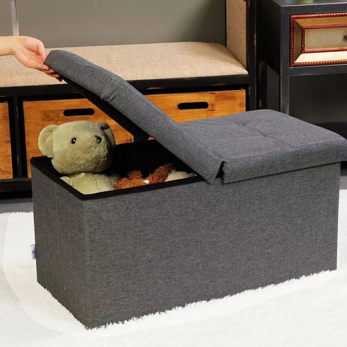 Coffre pouf conteneur - conteneur, gris